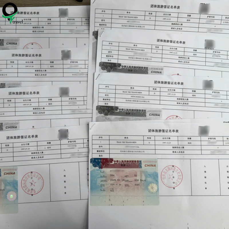 Hướng dẫn nhập cảnh bằng visa đoàn Trung Quốc
