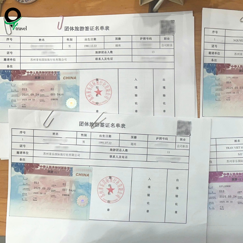 Hướng dẫn cách làm visa đoàn Trung Quốc chuyên nghiệp tại Thánh Tân Travel