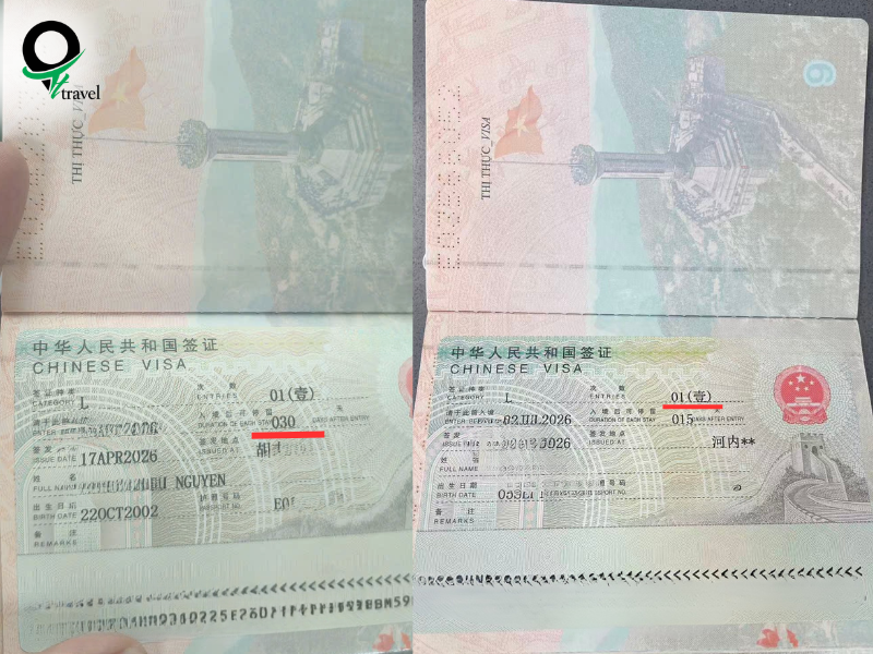 Visa du lịch Trung Quốc