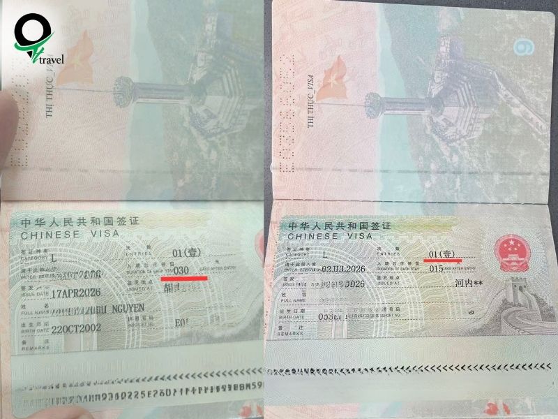 Xin visa du lịch Trung Quốc cho sinh viên