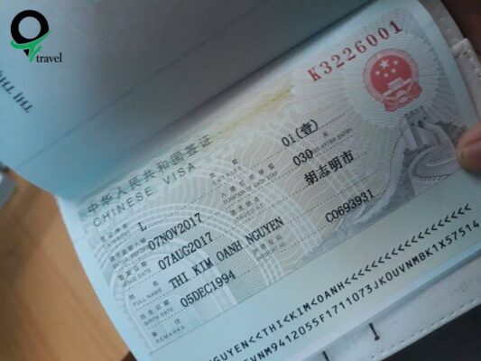 Visa du lịch Trung Quốc (ký hiệu L)