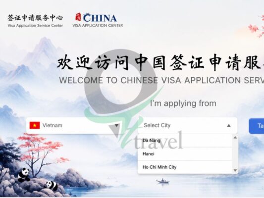 Truy cập hệ thống khai visa trực tuyến