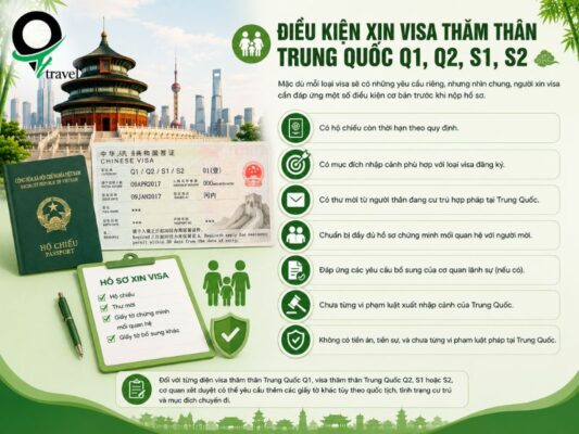 Điều kiện xin visa thăm thân Trung Quốc