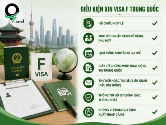 Điều kiện xin visa F Trung Quốc