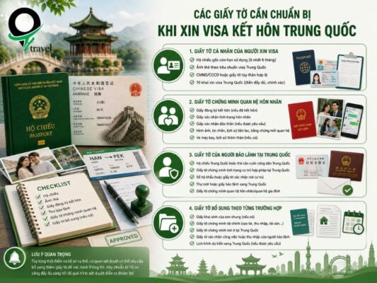 Giấy tờ cần chuẩn bị khi xin visa kết hôn Trung Quốc