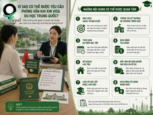 Lý do có thể được yêu cầu phỏng vấn visa du học