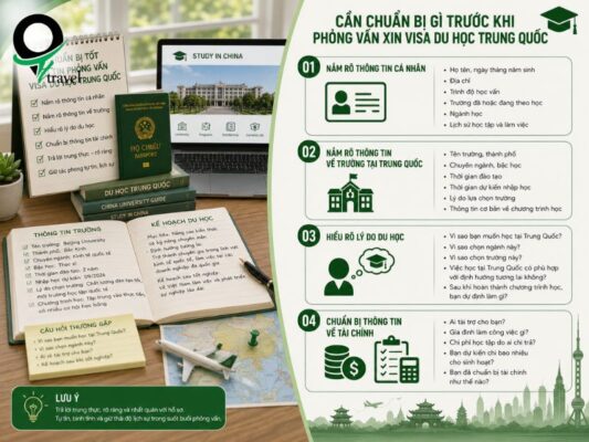 Cần chuẩn bị trước khi phỏng vấn visa du học Trung Quốc