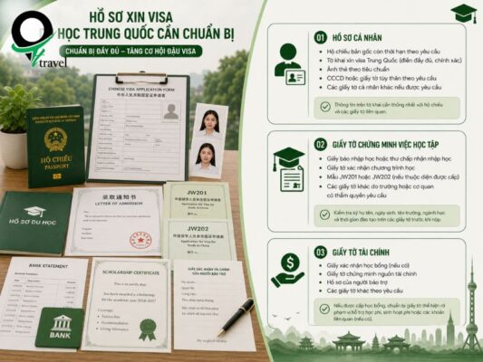 Hồ sơ cần chuẩn bị khi xin visa du học Trung Quốc