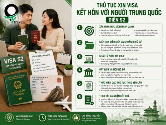 Thủ tục xin visa kết hôn với người Trung Quốc diện S2