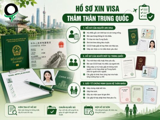 Hồ sơ xin visa thăm thân Trung Quốc