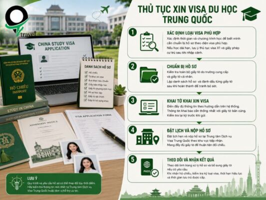 Thủ tục xin visa du học Trung Quốc