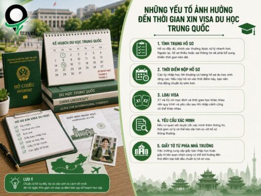 Những yếu tố ảnh hưởng đến thời gian xin visa