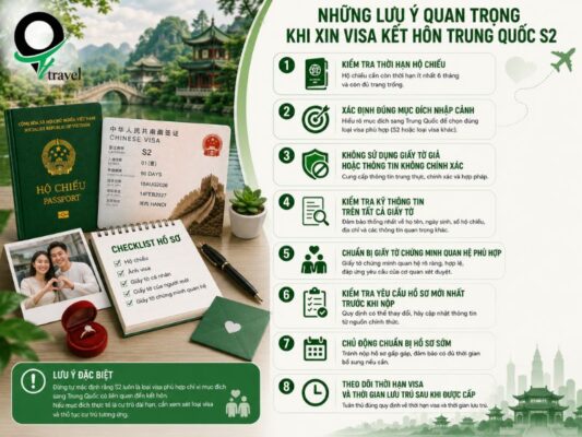 Những lưu ý quan trọng khi xin visa kết hôn Trung Quốc
